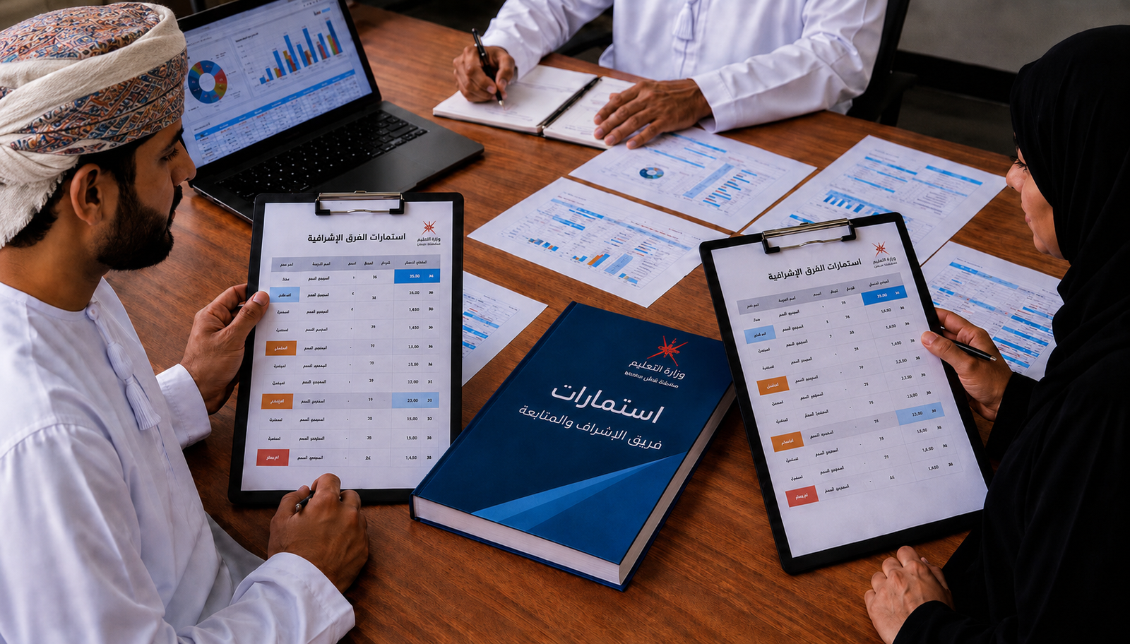 الاستمارات الخاصة بالفرق الإشرافية